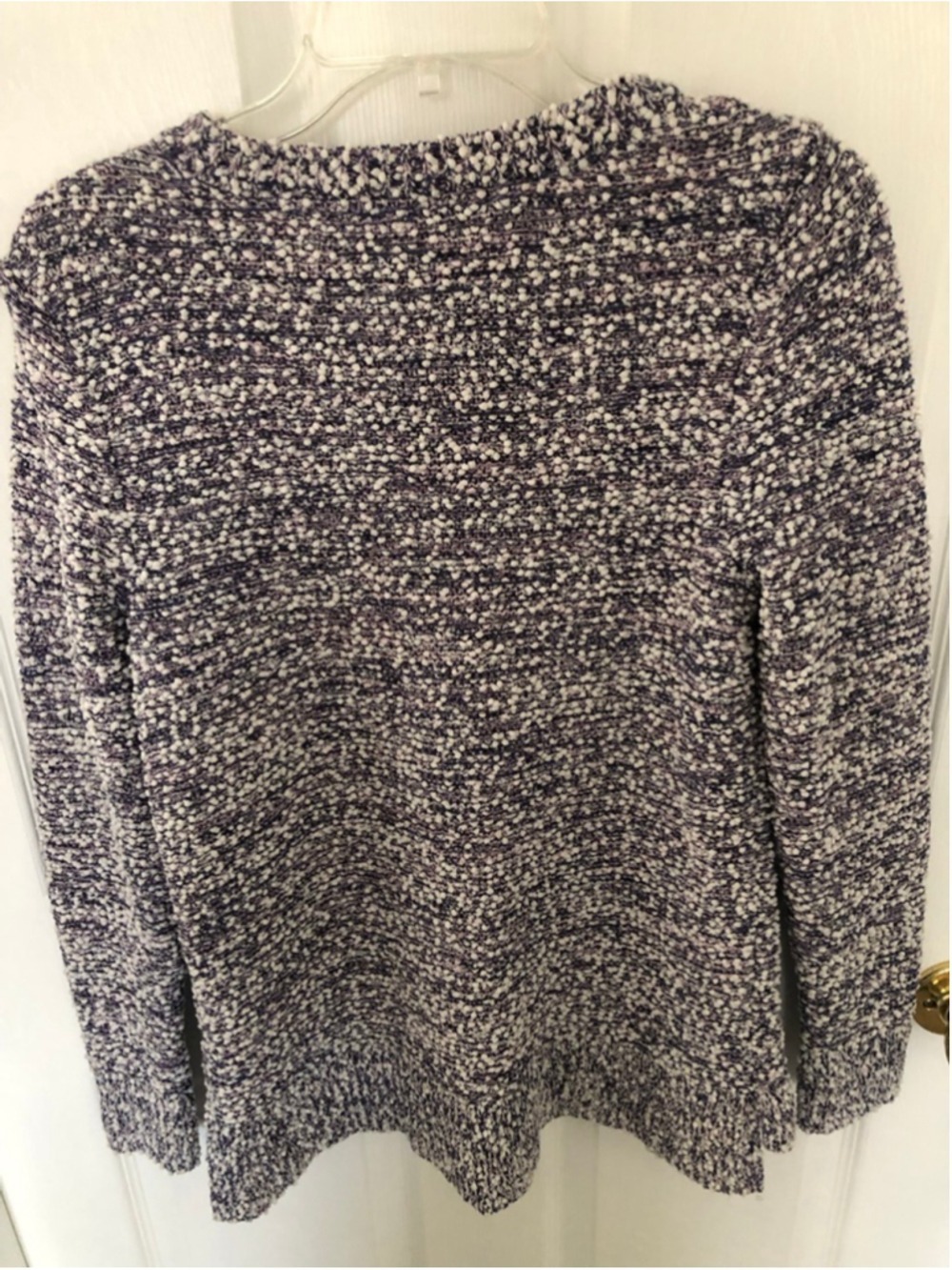 Cozy J. Jill Small Pebbled Mixed Yarn Pullover Purple Lilac Chunky Knit Size - Picture 4 of 8